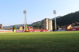 Ferohal - montaža stadionskih reflektora